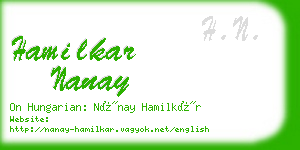 hamilkar nanay business card